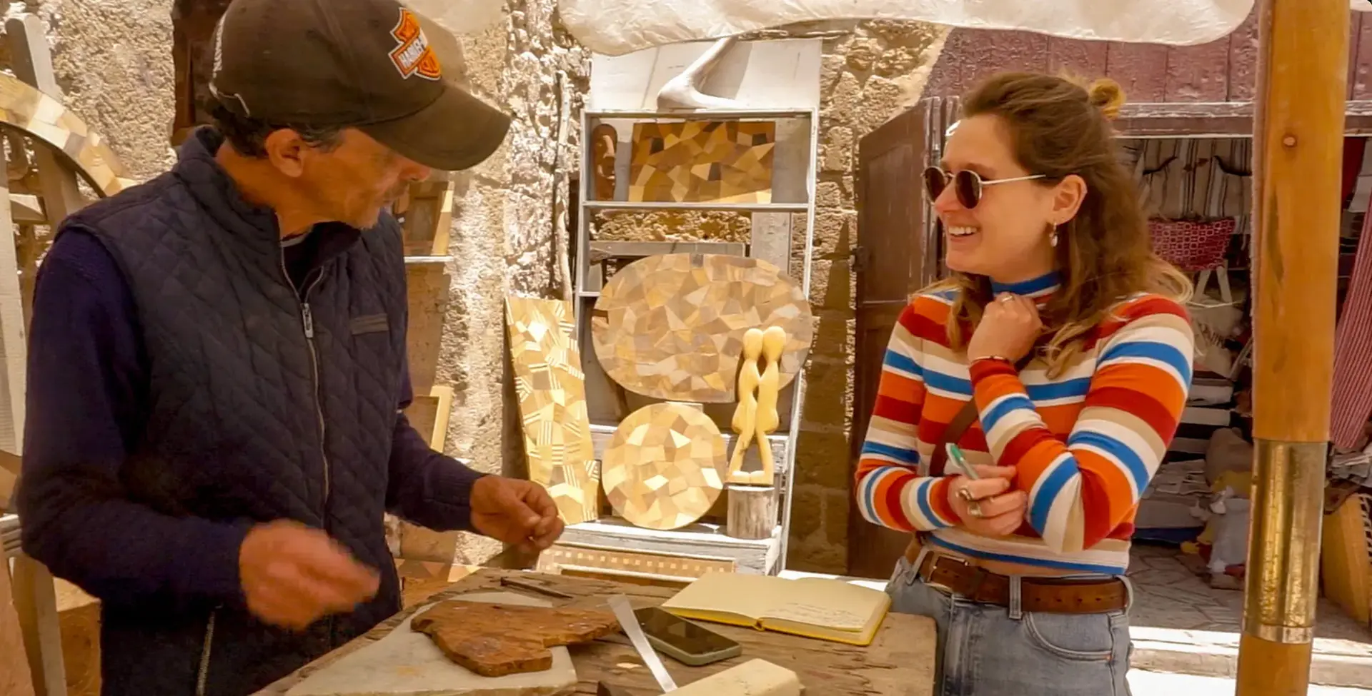 Creative Workshop: Art Brut & Woodcraft Fusion in Essaouira - Gallery
